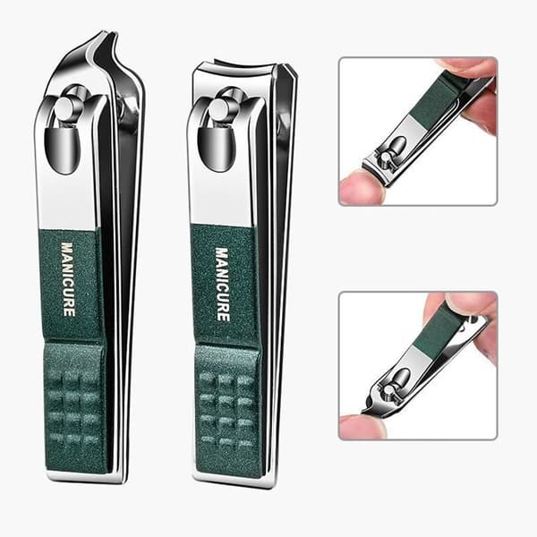 6-pack nagelklippare och nagelfil SVART Black