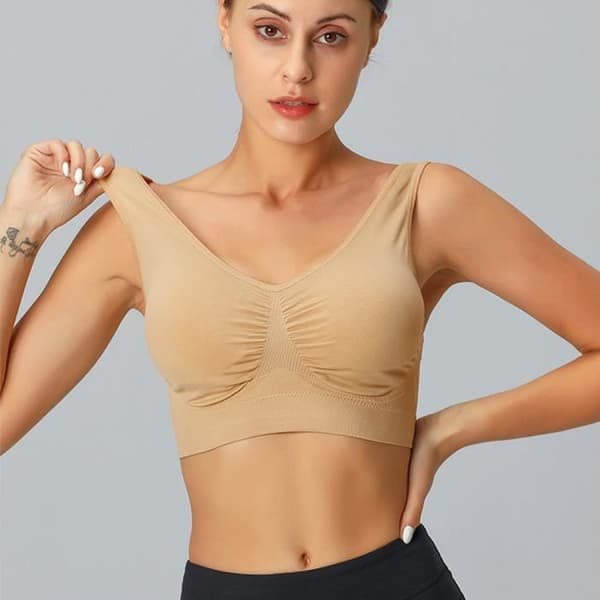 2 urheiluliivien setti naisille, plus-koon urheiluliivit Pink S