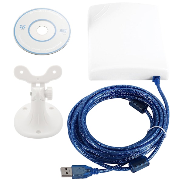 150 mbps højforstærkningsantenne 14 dbi 5 m kabel trådløs usb-adapter udendørs vandtæt lang rækkevidde wifi re
