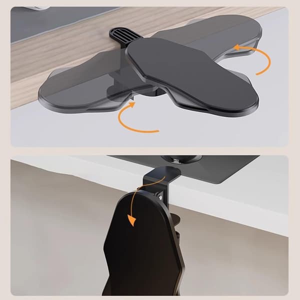 Computer armlæn til skrivebord, ergonomisk albuestøtte til h Folding rotating model