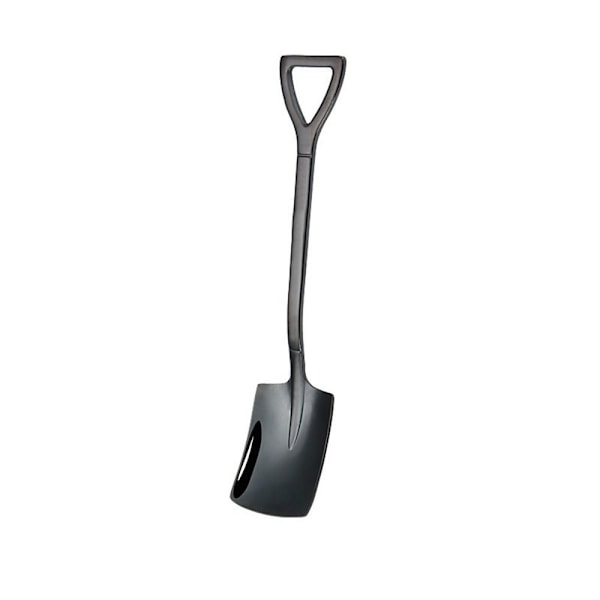 5 stk. Kaffeske Spadeske Teske SORT KVADRATUR - spot salg Sort Black Square-Square