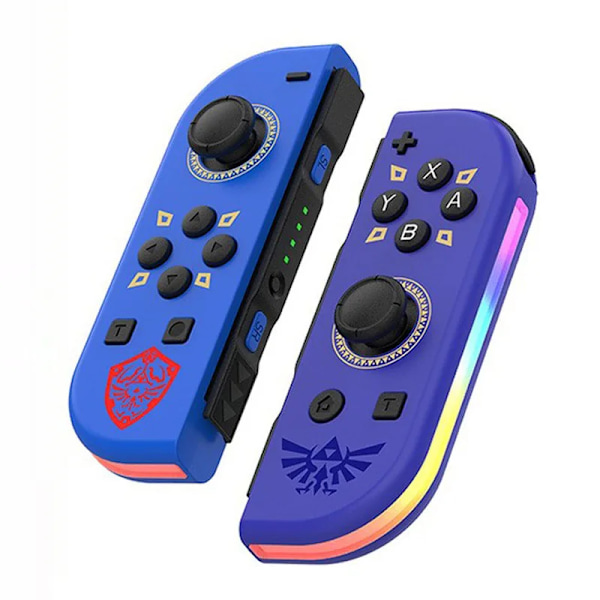 Med RGB-belysning Nintendo Switch JOYCON? Kompatibel med originale fitness Bluetooth-kontrollere NS-spill venstre og høyre små håndtak h Sword in the Sky