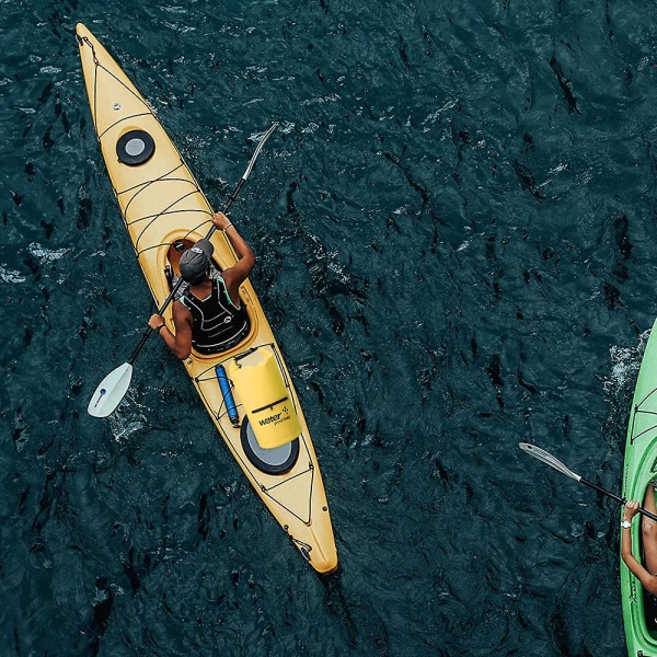 Vanntett tørrpose for kvinner og menn, rulletopp lett tørr oppbevaringspose ryggsekk yellow 20L