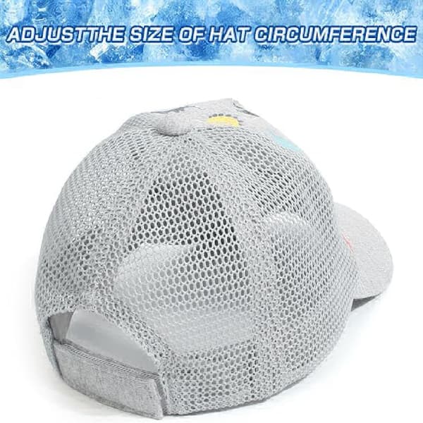 1 stk, småbarns baseballcaps, babyhatt, solhatt, trykt dinosauriemønster, ensfarget hatt for barn Grey M
