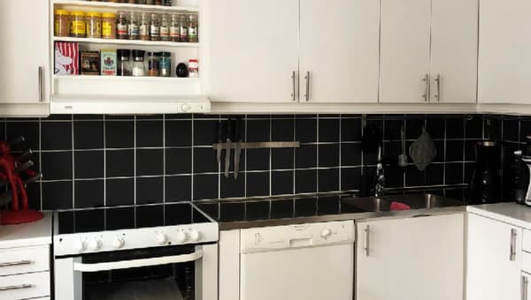 Fliseindretning 30-pak Sort, 150x150 mm