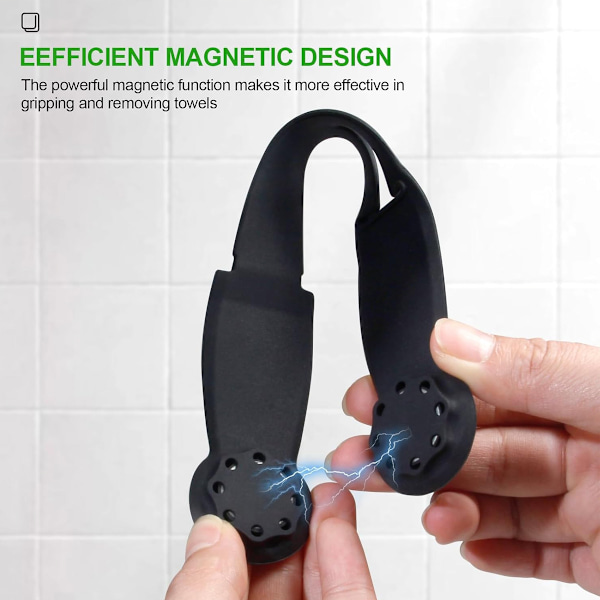 Magneettinen Hatunpidike Matkoille Laukkuun, Musta Silikoni Hatunpidike Magneetti Hattu Koukku Laukulle Kassi Matkatavaroille black