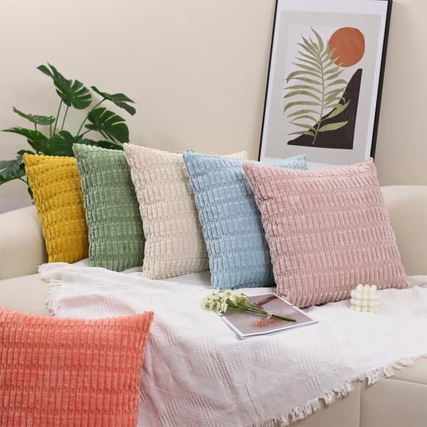 Pudebetræk, fløjl, pyntepude, blød og behagelig, velegnet til sofaer. 8 45*45cm
