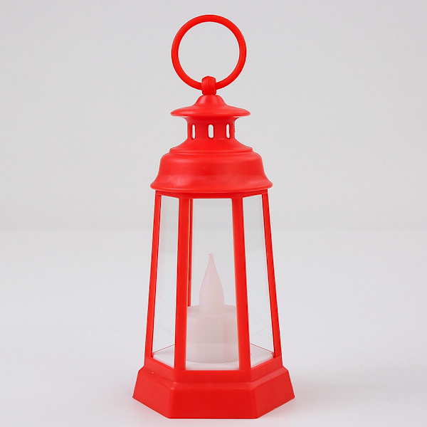 LED Lantern Lys Lykt RØD red