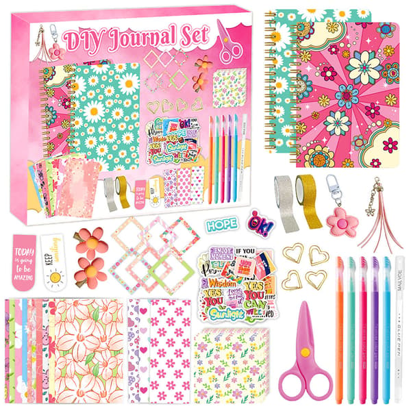 DIY Scrapbog Journal Sæt – Børne Papirvarer Sæt (Perfekt til pigefødselsdage)