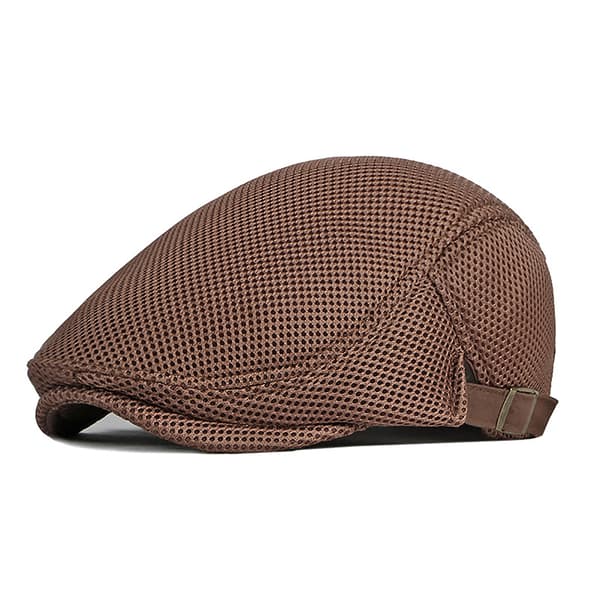 1 stk Herre Casual Hatt Beret Caps for Flat Cap Pustende Mesh C Light gray