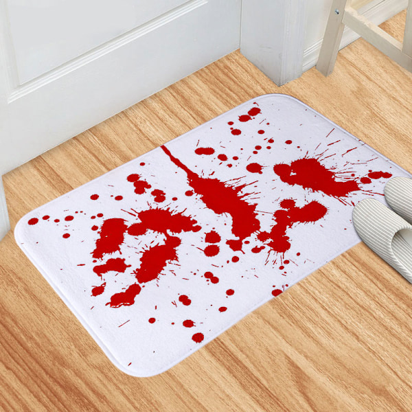 Halloween Blodspor Gulvmåtter Køkken Soveværelse Dørprint Stue Gulvmåtter Nye Dørmåtter A-22 50*80cm