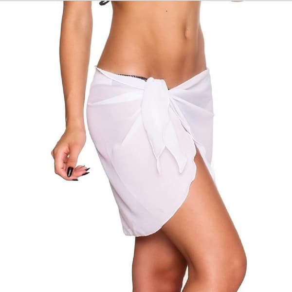 Pack Dam Sarong Bikini Wrap Kjolar Cover-ups för Chiffon Baddräkt