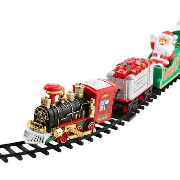 1 Set Train Whistle Sounds Light Train Toy Santas Express Delivery Train Toys Sound And Light Can Hang Christmas Tree Christmas Rail Car