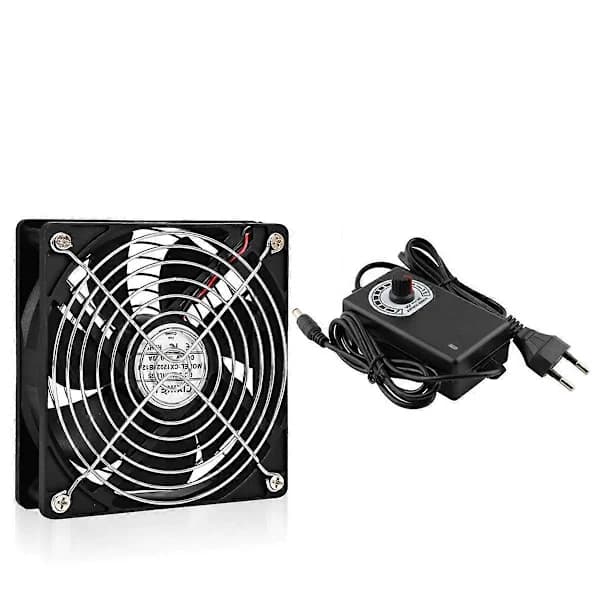 120mm 2700RPM blæser med controller, 12cm 12V BTC serverchassis/arbejdsstation rack køleplade.