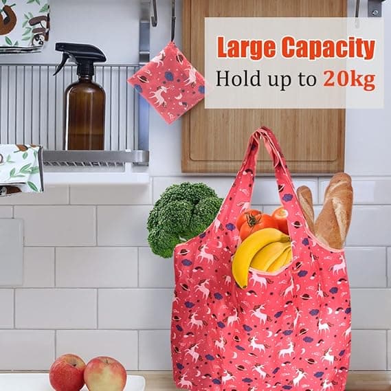 gjenbrukbare handlenett, miljøvennlige sammenleggbare handleposer A55
