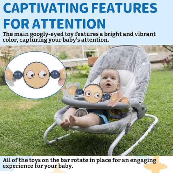 Babysitter Leke Bøyle - Googly Eyes Vogn Leke Bøyle