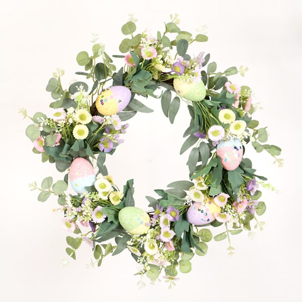 Påskekrans Påskeegg Daisy Garland Simulering Planter Dør