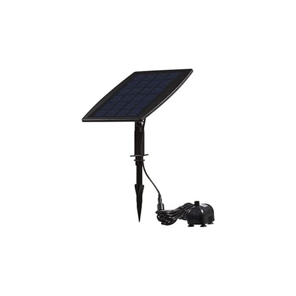 Børsteløs solcellevannpumpe for dam solcellefontene, vannpumpe med solcellepanel 9V 2.5W 200L/H.