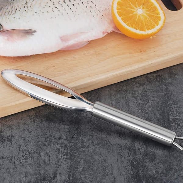 Fiskeskraper, 304 rustfritt stål, rask fjerning av fiskeskjell