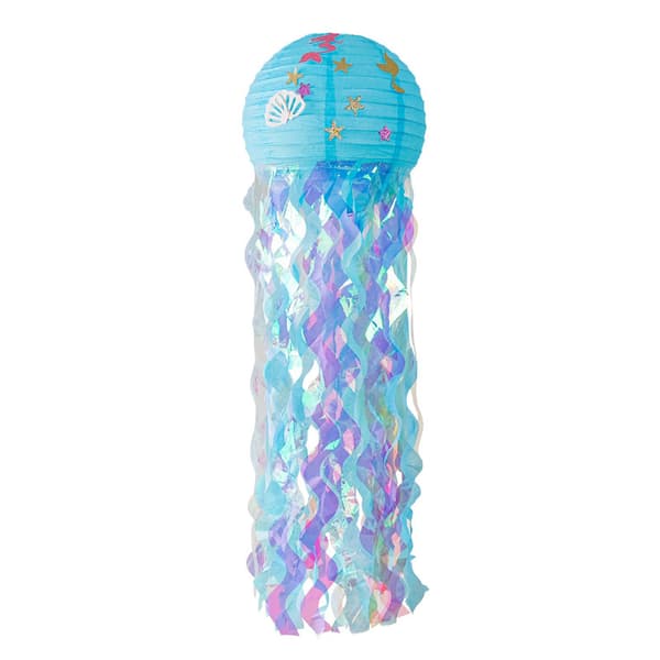 Havfruefest Dekor DIY Hengende Manetlykt Blue