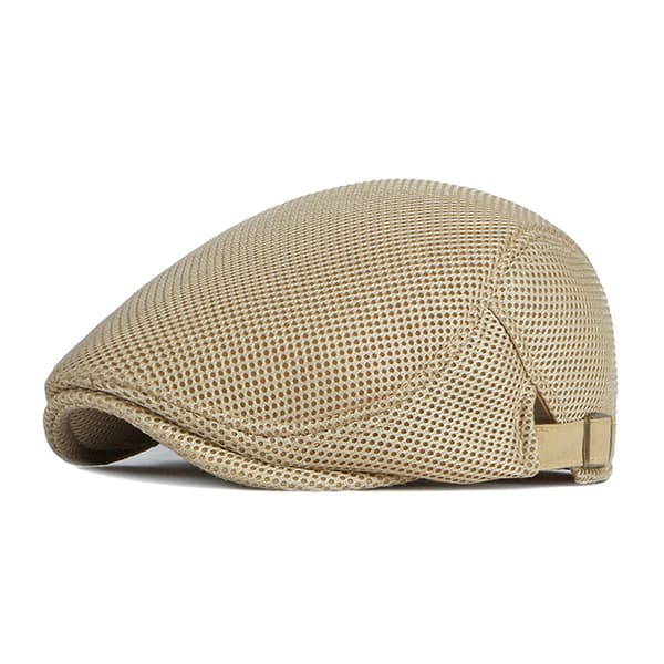 1 stk Herre Casual Hatt Beret Caps for Flat Cap Pustende Mesh C Light gray