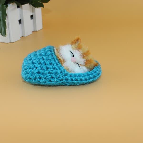 Simuleringsmodell av katt, kattdocka, blå