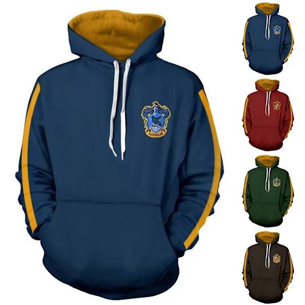 Halloween 3D-tryckt hoodie för män och kvinnor Grön Green M