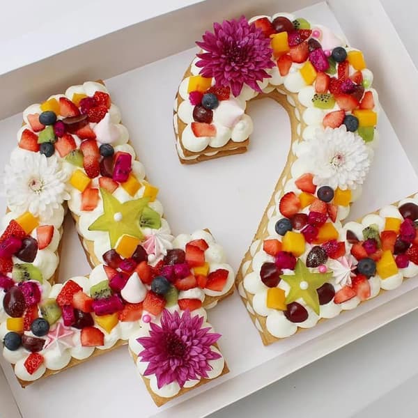 Nummer 2 Kageforme, 3D Store Silikone Nummer Kageforme, DIY Bageforme, Non-Stick Kageforme til Fødselsdag og Jubilæum