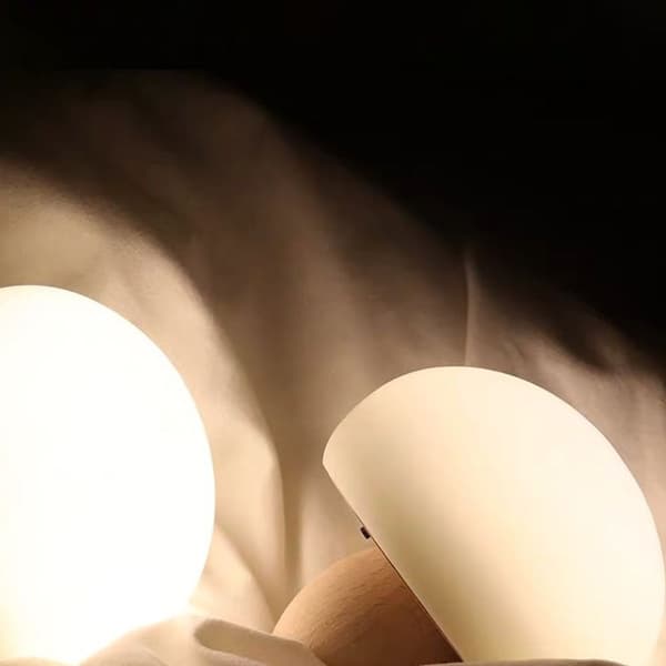 Svamp Natlampe USB Opladning Soveværelse Sengelampe KLB