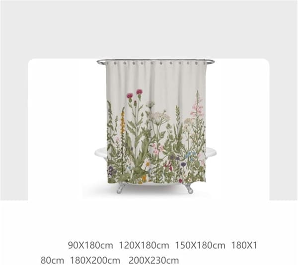 Bruseforhæng med 12 fastgørelsesringe, 180x200 cm, grønne planter