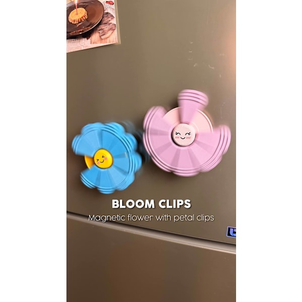 Magnetisk blomklämma med kronbladsklämmor white