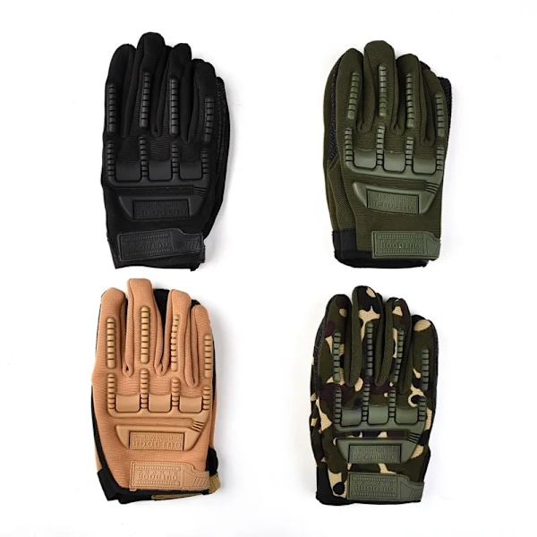 Taktiske militærhandsker Paintball Airsoft Shot Soldat Kamppoliti Anti-slip Cykel Helfingerhandsker Mænd Beklædning Handsker Camouflage Camouflage L