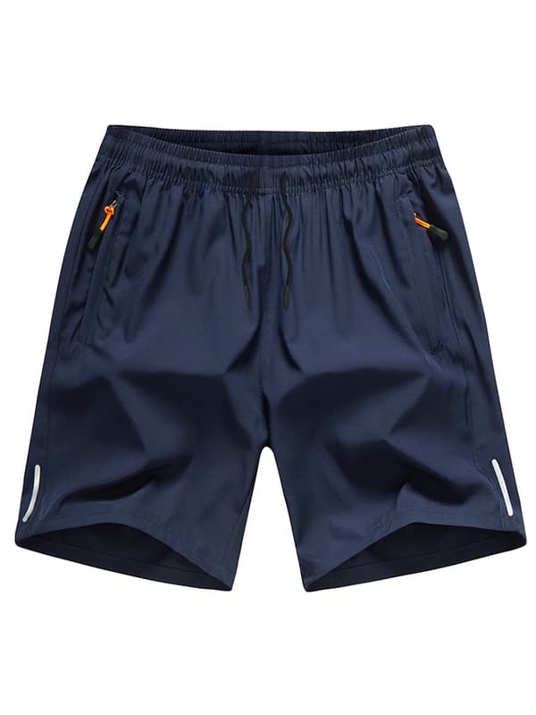 Mænds afslappede strandshorts i issilke, kølige, åndbare, elastiske, slanke, hurtigtørrende, store størrelser, grå grå Gray XXL