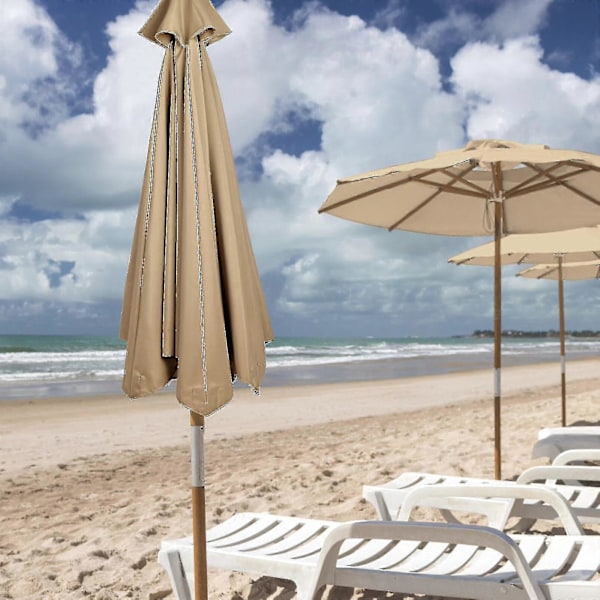 Bedstsælgende Udskiftningsstof Haveparasol Tagdækning Til 3m 6/8 Arms Terrasse Solparasol 50% Tilbud-yzy (FMY) Marineblå Navy blue 300cm*8k