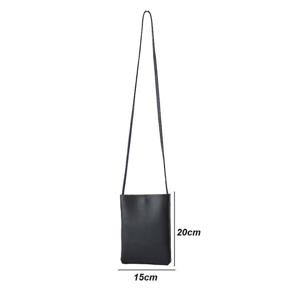 Små crossbody-väskor för kvinnor, mobilväska, plånboksväskor, med axelrem, passar iPhone - svart - SJX