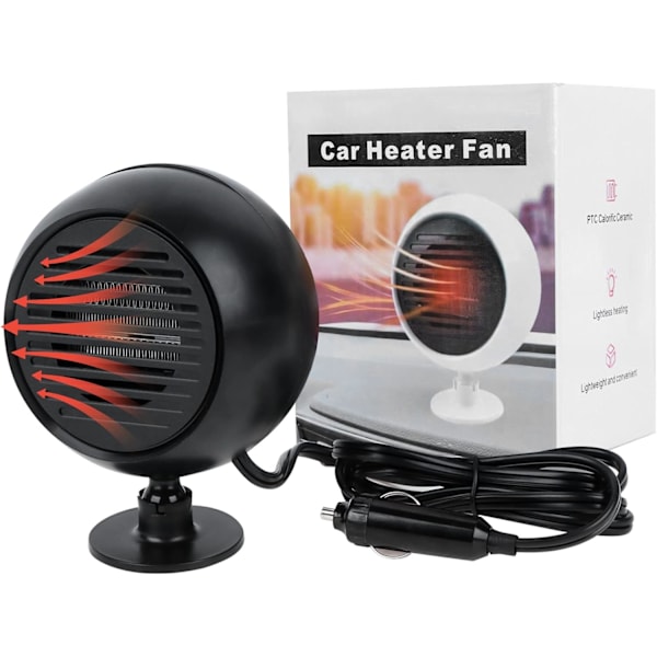 180W 12V Tuulilasinlämmitin Pistoke Anti-Fog Autotuuletin Tuulilasi