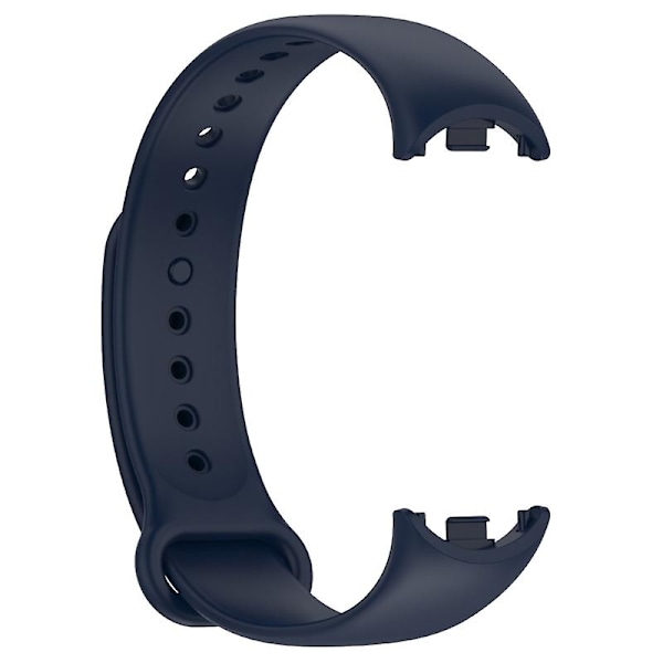 Justerbart silikonarmband för Mi Band 8 Smartwatch Armband Bältesögla Midnight blue
