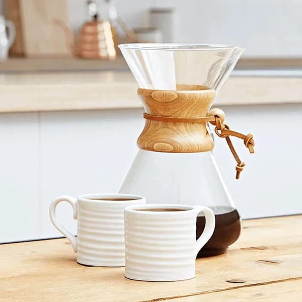 Kaffebeholder med træprop