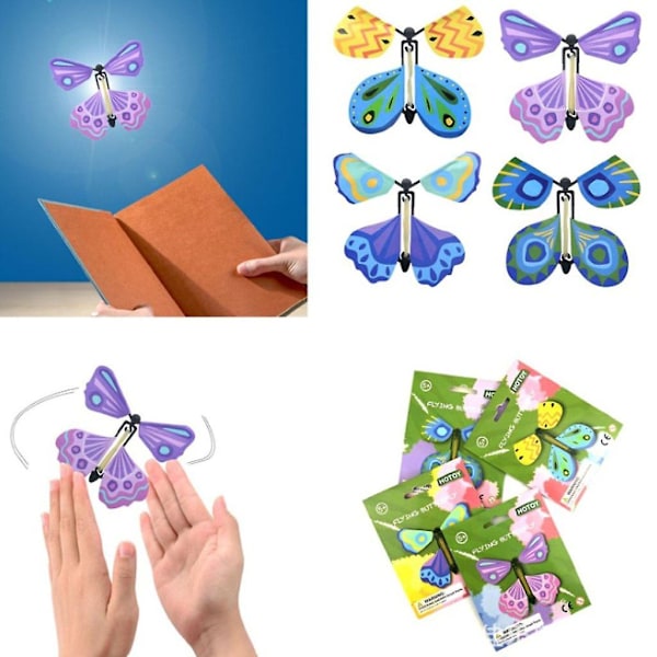 10x Magic Butterfly Magic Flyvende Butterfly Magic Legetøj Trick