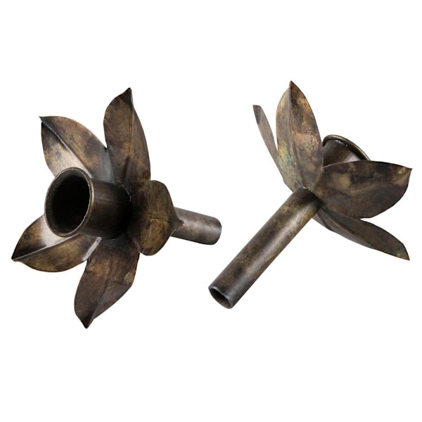 Ljusstake för flaska 4-pack Brun Brown