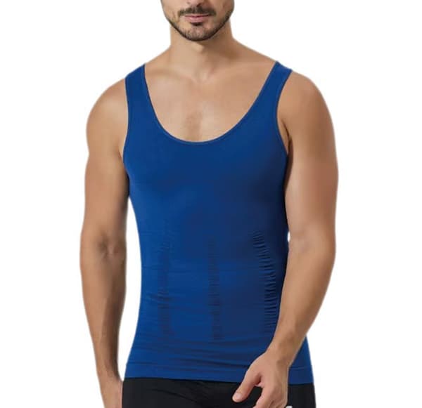 Kompressionslinne för män Navy blue XXL