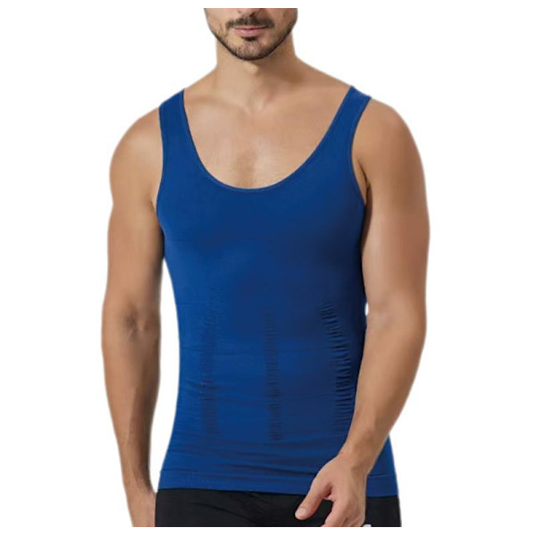 Kompressionstanktop til mænd Navy blue XXL