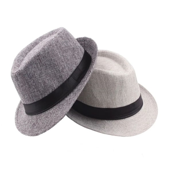 Pehmeä gangsterihattu, filthatt, Fedora, Jazz, Playa, Auringonharmaa Y grey No,