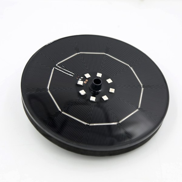 Solcellsdriven fontän Vattenfontän med batteri 16 cm