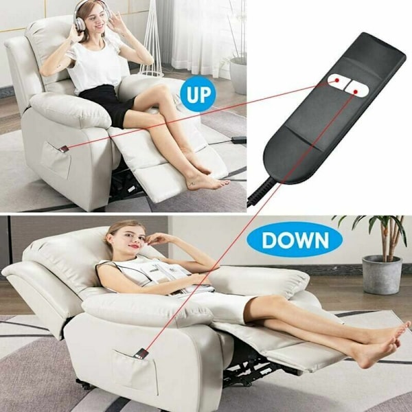 Käsiohjain 2 napin nojatuoli Recliner kaukosäädin sähkötuolin kytkin nostotuolille, sähkösohvalle, Reclinerille
