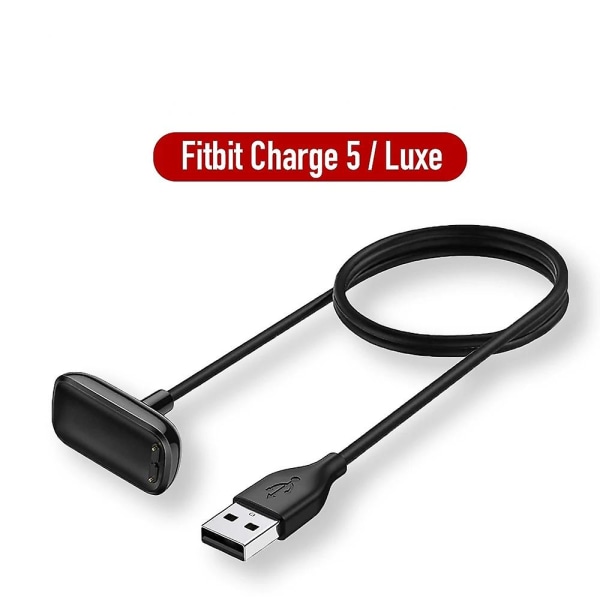 USB Magnetisk laddare Kabel Fitbit Charge 6 5/Fitbit Luxe Laddningsdocka Bärbar Adapter Fitbit Charge 6 Smart Watch Tillbehör charge 5