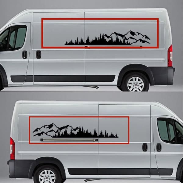 Husbil Dekaler Jeep Kaross Dekaler VIT 190X32CM Vit White 190x32cm