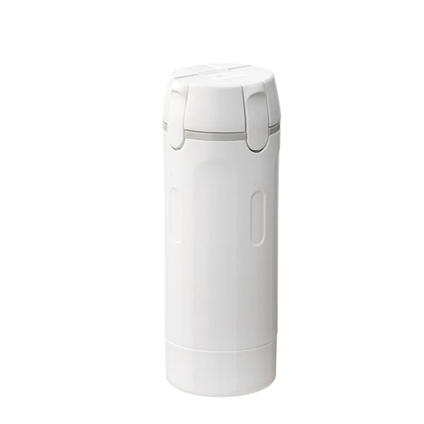 Måleflaske – 4-i-1 rejsedispenser – med dispenser – rejseflaske – 4 x 30 ml white
