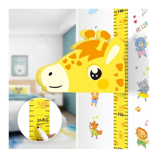 3d Movable Cartoon Children Height Ruler Wall Decoration With Animal Shape Movable-4