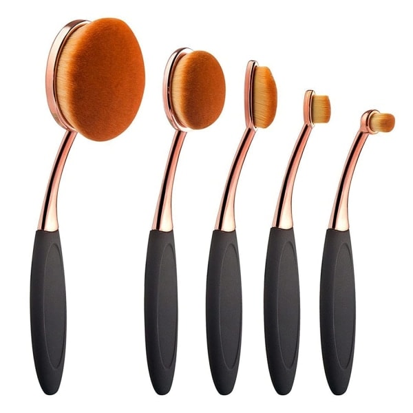 IC Oval Foundation Brush 5 Pcs Toothbrush-idda